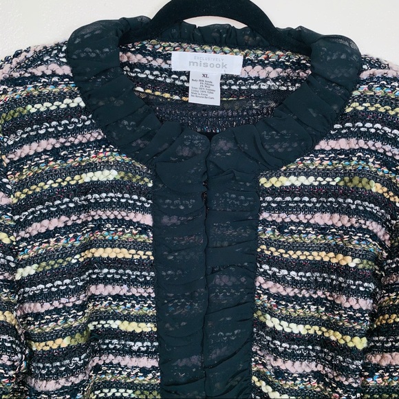 Exclusively misook boucle and eyelash jacket - Picture 3 of 8